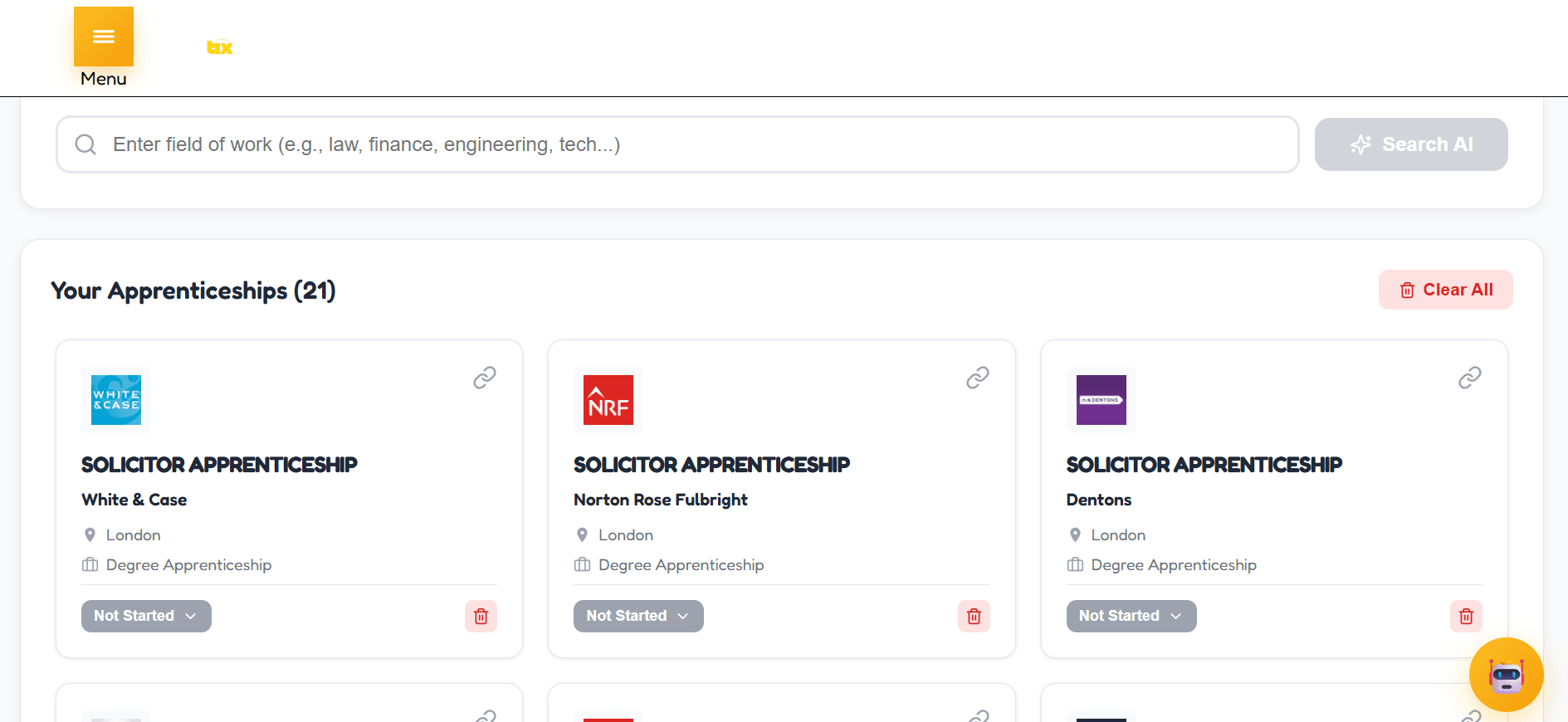 Apprenticeship Tracker preview